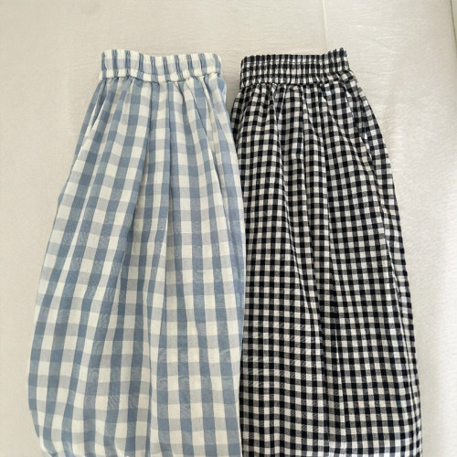 好遮肉肉腿的一条格子裤！巨显瘦