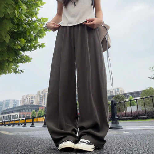 超舒服的亚麻通勤神裤~