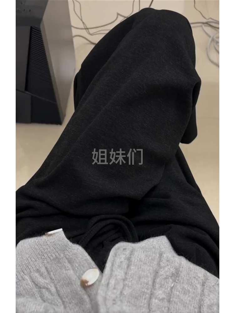 巨显瘦专治腿粗黑色糯米裤
