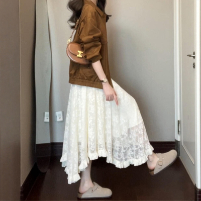 穿一次就沦陷的蕾丝半身裙！