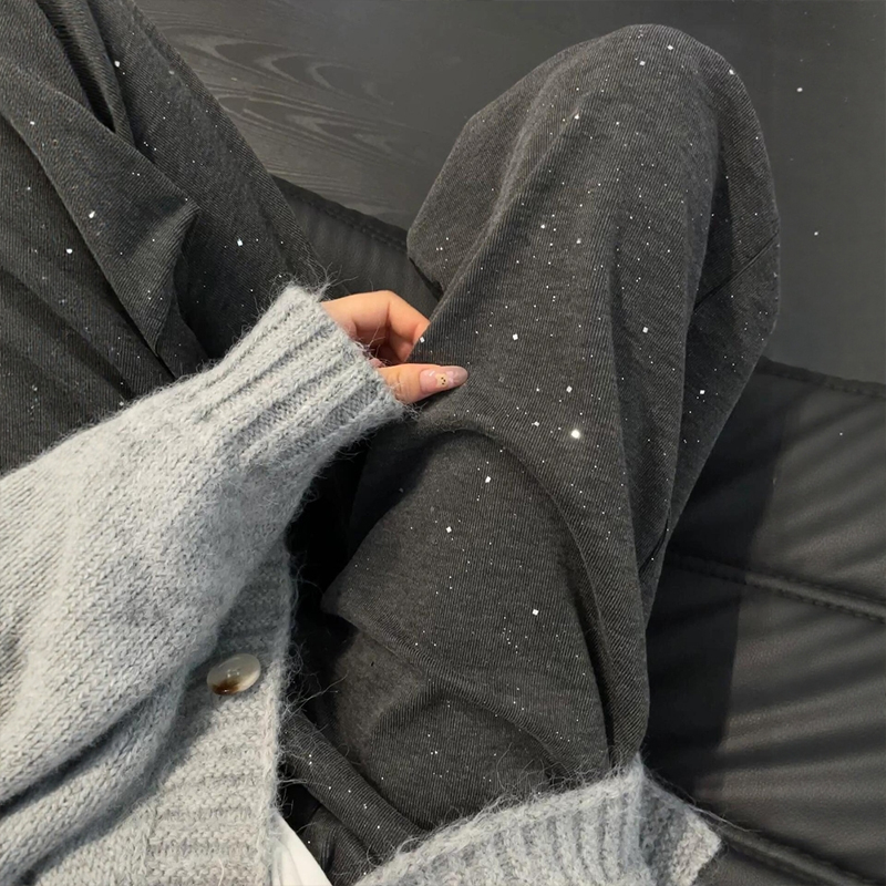blingbling好精致的细钻糯米裤！