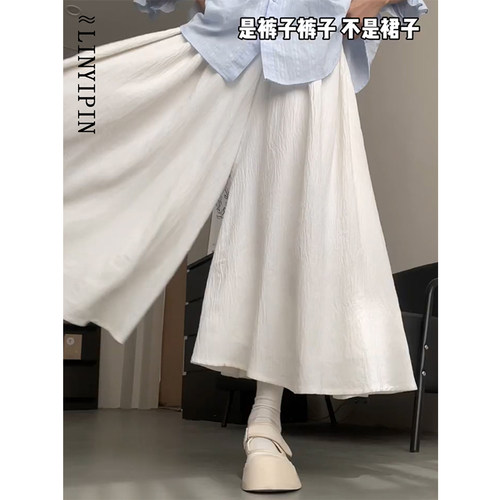 胖MM夏日显瘦救星的白色裙裤！