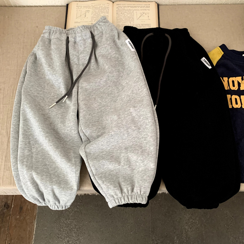 男童运动裤儿童裤子春款男孩针织卫裤春秋款2025新款秋装休闲裤潮