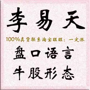 李易天牛股形态盘口语言涨停板实战培训大全集