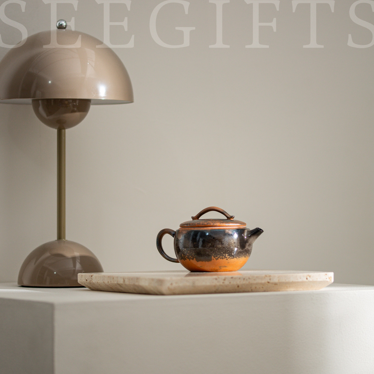 手工柴烧茶壶陶瓷复古手作文人茶器家用功夫茶具汉瓦壶普洱单壶