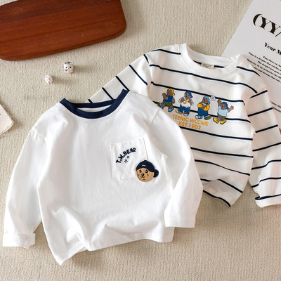 儿童长袖T恤2025春秋新款