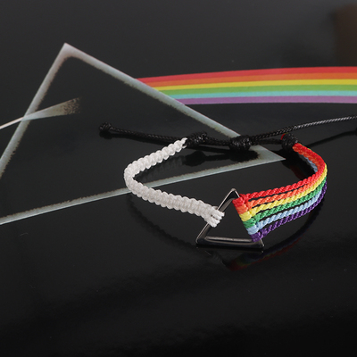 PinkFloyd月之暗面纯手工手链