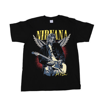 NIRVANA摇滚乐队柯特科本短袖T恤