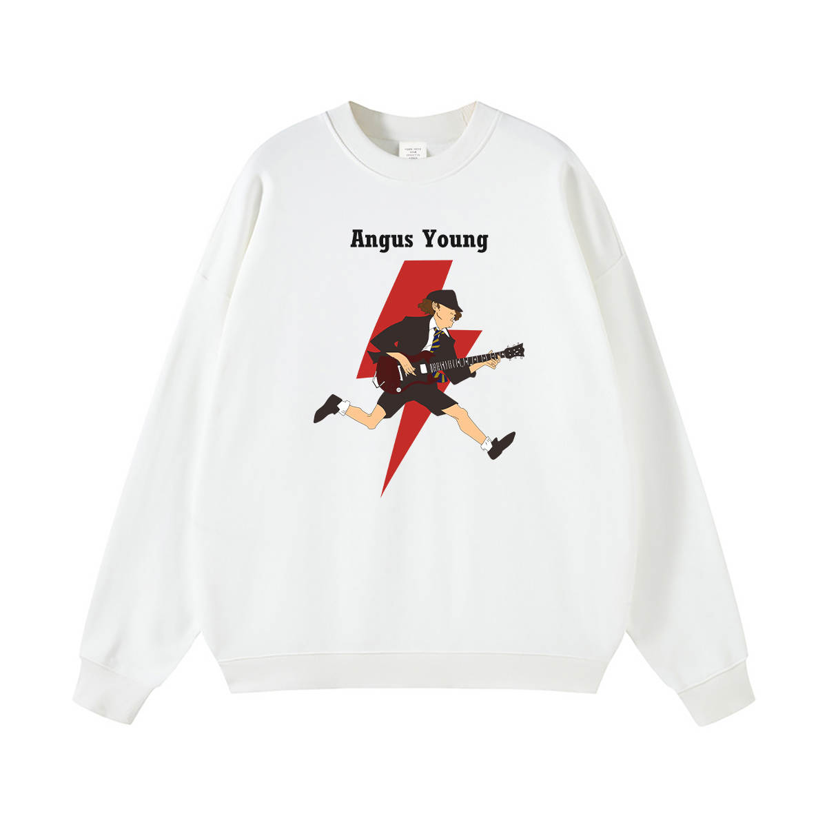 ACDC摇滚乐队纯棉圆领连帽卫衣