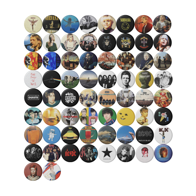 摇滚乐队徽章吧唧胸针pin