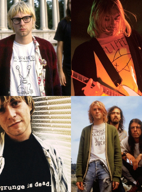 KURTCOBAIN科特柯本同款nirvana摇滚周边涅盘乐队痛仰美式短袖t恤