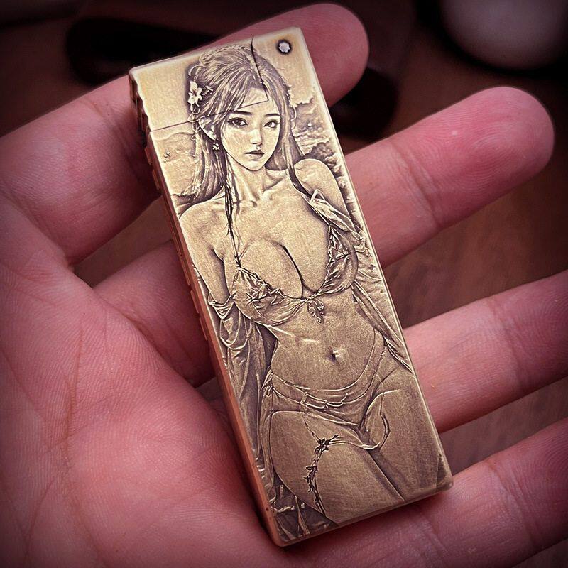 性感美女●煤油打火机●耐用铜质图片