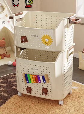 日本进口MUJIE儿童玩具收纳筐大容量宝宝玩具零食玩偶积木储物箱