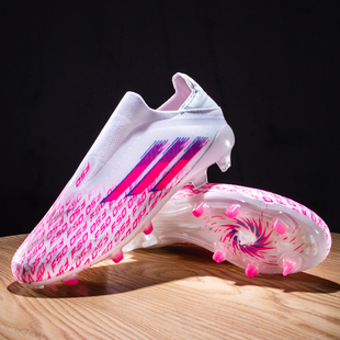 新款F50长钉足球鞋亚马尔同款无鞋带防水AG学生训练梅西比赛战靴