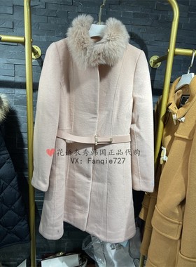 折扣现货！ROEM罗燕 韩国专柜正品 中长款毛呢外套RMJH64VR22