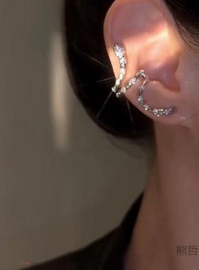 个性耳高级蛇形耳骨夹无洞众耳环女轻奢气质小设感计冷淡Yic6GRQt