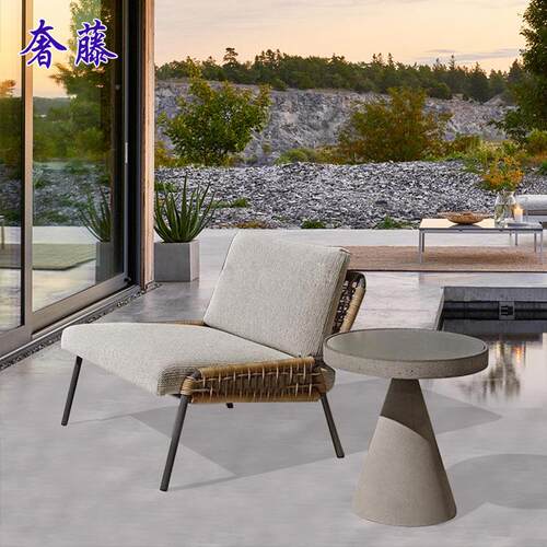 户外阳藤9编沙发庭院现代简约休闲藤椅组沙发家具室露天台沙外发