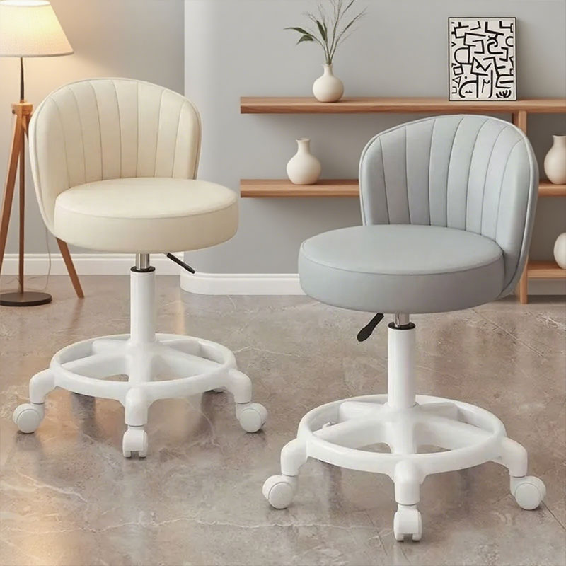 奶油风可升降梳妆凳办公电脑椅