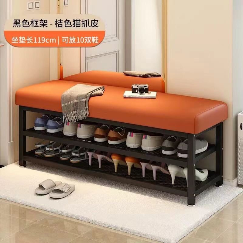 换鞋凳家用门口鞋柜入户门进门凳穿鞋凳可坐带软包换鞋凳