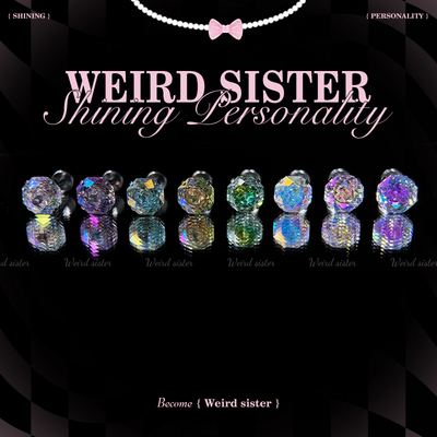 爆闪绝美F136钛合金千禧玫瑰切锆石耳骨耳蜗钉炫彩镀膜耳钉养耳洞