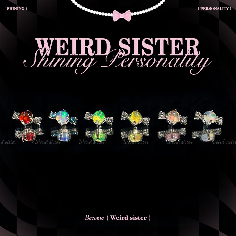 WEIRD SISTER极光澳宝迷你小糖果钛合金0.9牙内螺纹耳骨钉防过敏