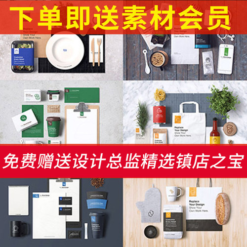 G1平面设计分层素材 贴图样机效果图-品牌VI样机定制 智能PSD图层