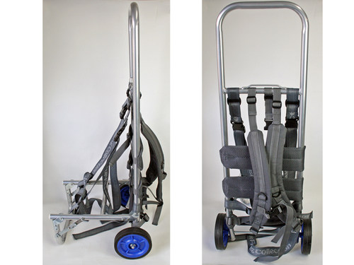 双肩背女款装载便携焊接行李车