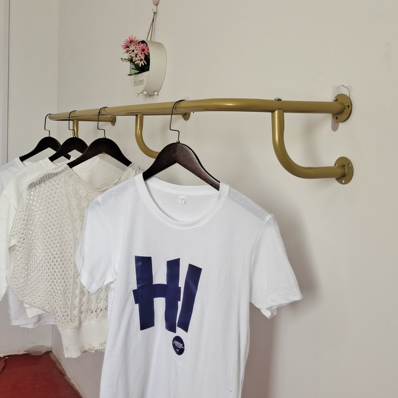 铁服装展示架陈列衣杆壁挂式侧挂