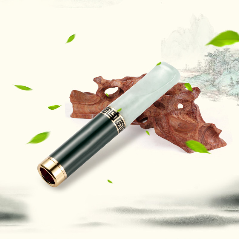 zobo烟嘴天然玉石翡翠循环可清洗型过滤净烟器清肺高档健康烟嘴