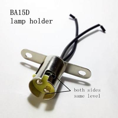 BA15S 灯座灯头卡口带线 灯泡座  BA15D卡口能固定双触点灯泡座