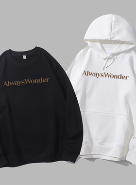 Always Wonder泰剧我们的秘密Lingorm邝玲玲字母衣服圆领卫衣帽衫