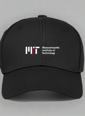 MIT麻省理工美国大学校徽纪念休闲纯棉水洗软顶棒球鸭舌帽子男女