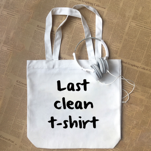 last clean t shirt欧美卡拉迪瓦伊Cara英文字母纯棉帆布包手提袋