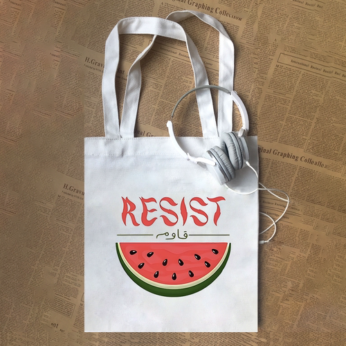 拒绝战争巴勒斯坦自由反战和平Free Palestine加沙帆布包定制