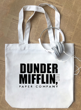 The Office办公室Dunder Mifflin美剧字母 帆布包手提袋