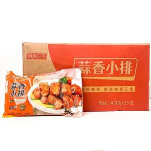 如意三宝蒜香小排腌制