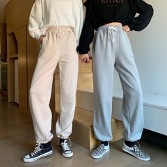 Real shot of summer new versatile sports pants, legged high waisted Harem Pants, women's casual pants