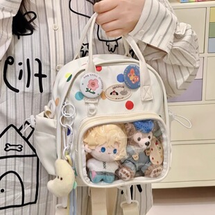 ins风休闲小食量痛包双肩包斜挎包 可爱少女学生小书包迷你小背包