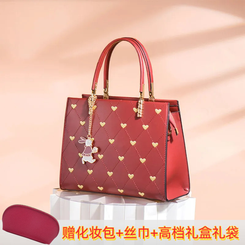 手提包小众高级感红色女包结婚婚礼包包女新娘新婚礼物婚包斜挎包