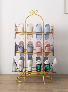 简易晾鞋架室外晒鞋子的架子阳台旋转鞋架家用收纳落地式室内鞋架