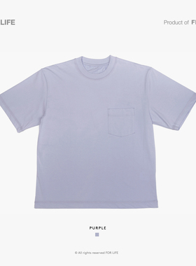 FOR LIFE 230g 32支凉感黑科技UP50+防晒圆领口袋T恤 FL204