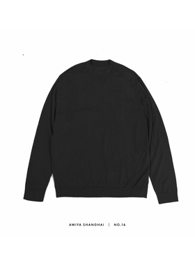 awiya shanghai No.16 高品线｜100% 绵羊毛纯色打底半高领针织衫