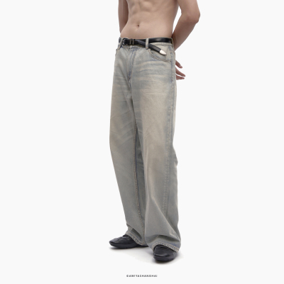awiya shanghai No.13 高品线｜美国康龙面料石墨做旧水洗牛仔裤