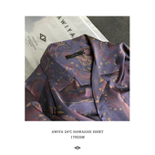 AWIYA璈雅 典中典系列缎面古巴领原创衬衣 SHIRT M13 HAWAIIAN
