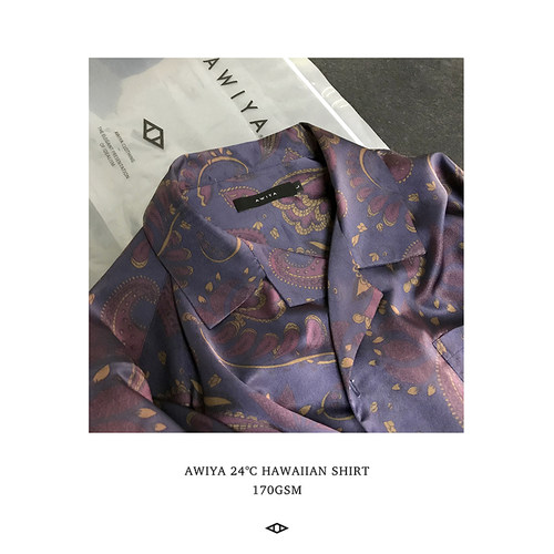 AWIYA璈雅原创古巴领印花衬衣