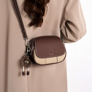 高级感洋气包包女2025新款 小众斜挎包女迷你小圆包单肩女包潮背包