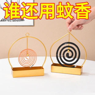 创意简约型铁艺挂式蚊香架子家用卧室盘托托盘香炉檀香接灰盘支架