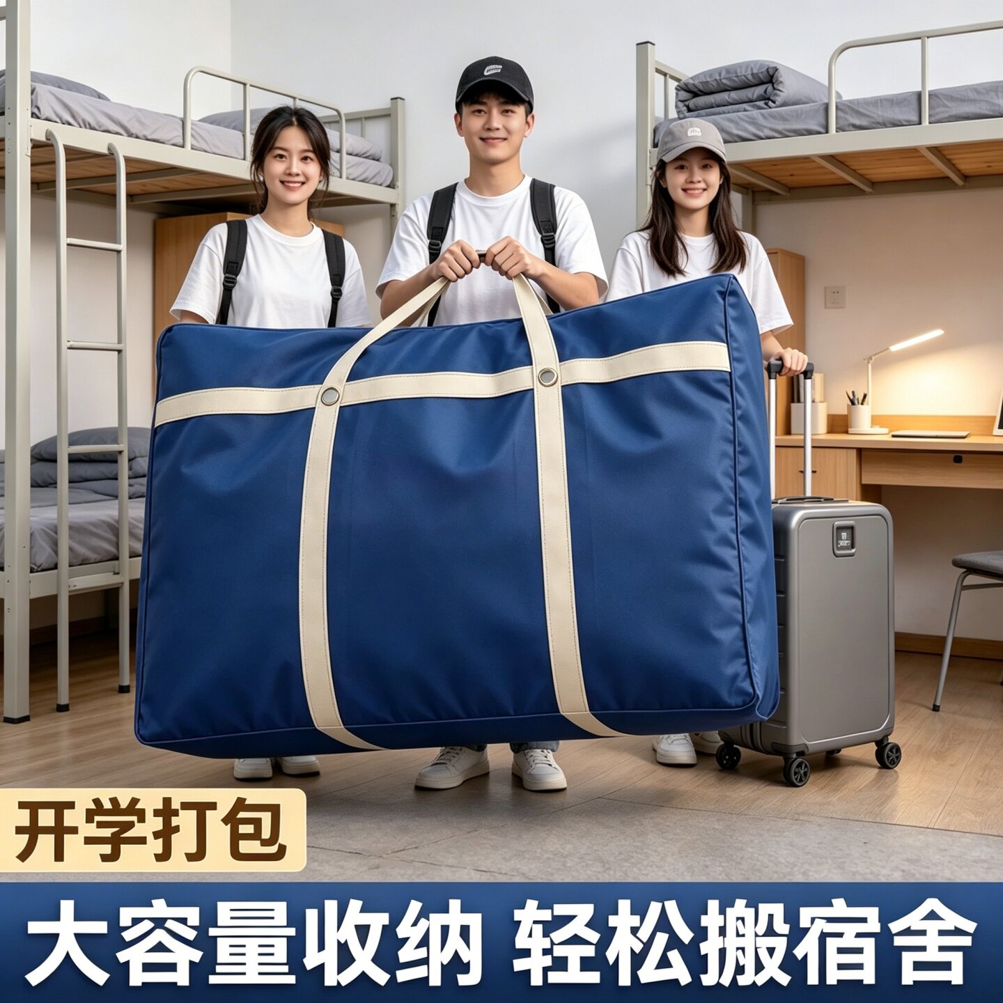 搬家打包袋大容量整理棉被衣物学生衣服行李加厚编织被子收纳袋子图片
