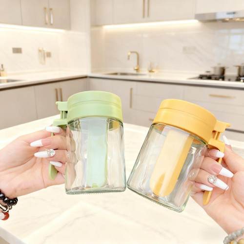 厨房玻密封调料瓶调料璃新款家用调味盐罐套装收纳盒防潮味精收纳