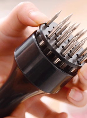 不锈钢钉猪皮猪肉锤扣肉针肉插松肉器烧肉插牛筋叉牛扒排工具肉叉